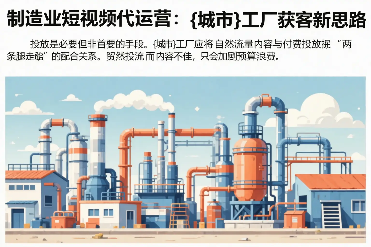 制造业短视频代运营:定结工厂获客新思路